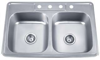 Topmount Stainless Steel Sink 33 x 22 x 9 (PL 910) 18 Gauge  