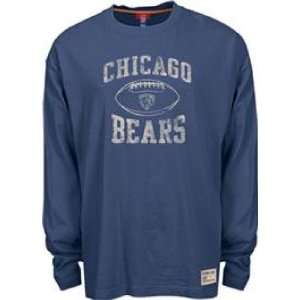  Men`s Chicago Bears L/S Navy Classic Tshirt Sports 