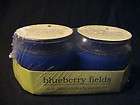 TWO Twin Packs  Blueberry Fields Scented 4 oz Filled Candles by Candle 