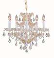 Maria Theresa 5 light Gold/ Crystal Chandelier 