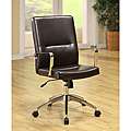 Brown Bonded Leather Executive Office Chair 