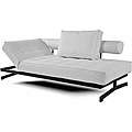 Lucas White Leather Sofa/ Sofabed  Overstock