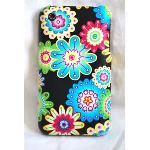  iPhone 3g 3gs Flower hard back case cover Fabric surface 