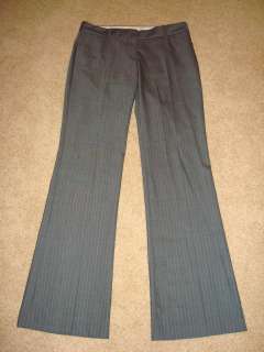 NWT Theory Max C Praise Charcoal Stripe Dress Pants $280   12  