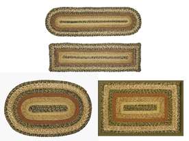  Braided Jute Oval or Rectangle Rugs, Runners & Stair Treads  