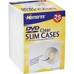 Memorex Slim Clear DVD Storage Case  