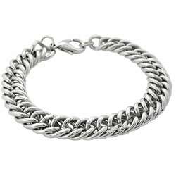 Stainless Steel Foxtail Chain Bracelet  Overstock