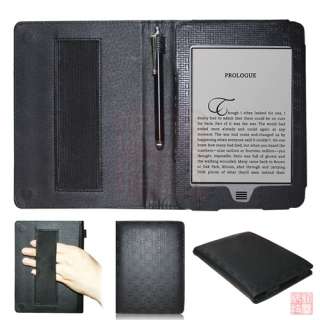 Black Handheld Weave Design PU Leather Case Cover for  Kindle 