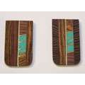 Handcrafted Turquoise Accented Money Clip (Native American 