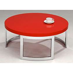 Red Round Coffee Table  Overstock
