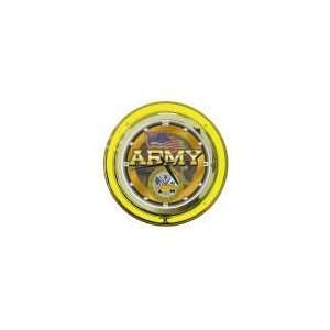  United States Army Neon Clock   14 inch Diameter: Home 