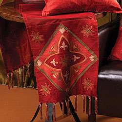 Frontier Embroidered Silk Table Runner (India)  