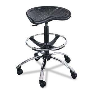  Safco  Sit Star Stool with Footring & Caster, 27 36h Seat 