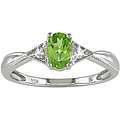 10k White Gold Peridot and Diamond Accent Ring MSRP: $329 