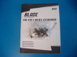 Flite Blade SR UH 1 Huey Gunship Electric R/C Helicopter Parts LiPo 