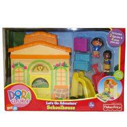 Dora Lets Go Schoolhouse Adventure Play Set  