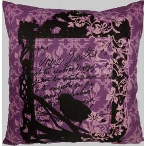  Decorative Printed Floral Throw Pillow Cover 18 Purple 