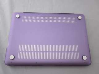 3in1 Purple Rubberized hard case cover for macbook pro1313.3inch 