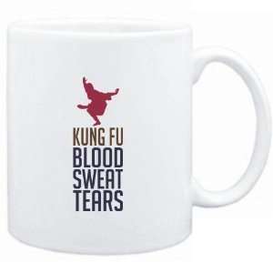  Mug White  Kung Fu  BLOOD , SWEAT & TEARS  Sports 