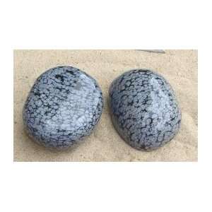 Snowflake Obsidian Massage Therapy Stone