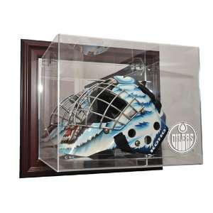  Edmonton Oilers Full Size Goalie Mask Display Case Wall 