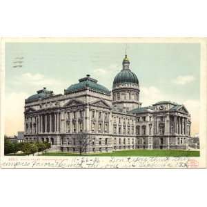   Vintage Postcard State House   Indianapolis Indiana 