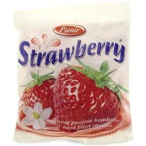 Pionir Strawberry Hard Filled Candies (: Grocery & Gourmet Food