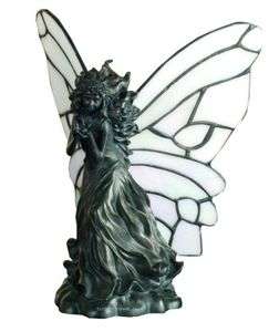 New! Fairy Tiffany Style Stained Glass Table Lamp 8 H  
