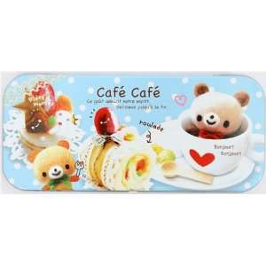    cute pencil case Cafe Bear cake Kamio tin can Toys & Games