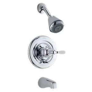   Delta 1738 712 Classic Scald Guard Tub & Shower Faucet: Home & Kitchen