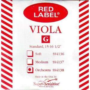  Super Sensitive Viola Nickel G Red Label Standard Size 