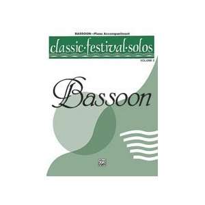   Festival Solos  Bassoon, Volume 2 Piano Acc. Musical Instruments