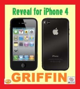 GRIFFIN Reveal Slim HardShell Case Black/Clear iPhone 4  