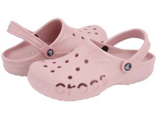   Womens Crocs Baya Pink Yellow Clogs Mules Shoes 6 7 8 9 10 11  