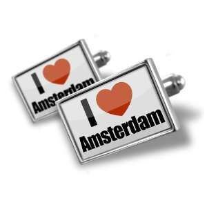 Cufflinks I Love Amsterdam region: the Netherlands   Hand Made Cuff 