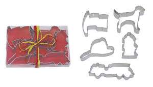FIRE TRUCK Cookie Cutters 5 PC Set Gift Boxed  