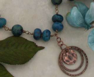Blue/Green Jasper & Copper Necklace  