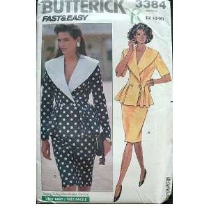   SKIRT SIZE 12 14 16 BUTTERICK FAST & EASY PATTERN 3384 RATED VERY EASY