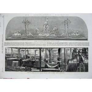   1862 Exhibition Steel Machinery Plateau Candelabra Art: Home & Kitchen