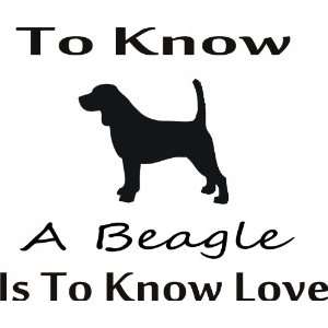  To know beagle   Removeavle Vinyl Wall Decal   Selected 
