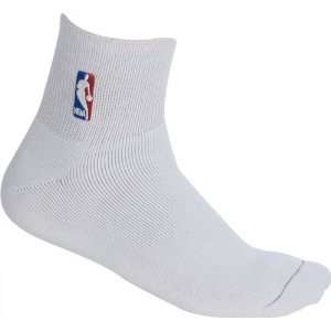  NBA Logoman Quarter Socks, Size WHI