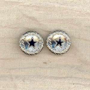  5/8 metal button black star By The Each Arts, Crafts 