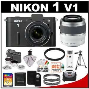  Nikon 1 V1 Digital Camera Body with 10 30mm VR Lens (Black 