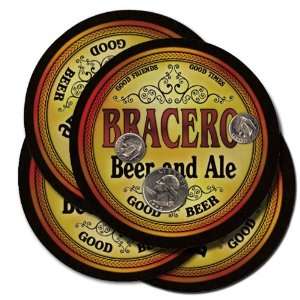  BRACERO Family Name Beer & Ale Coasters 