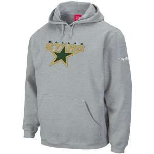  Reebok Dallas Stars Ash Playbook Hoody Sweatshirt (Large 