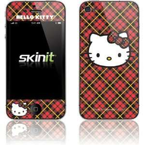  Hello Kitty Face   Red Plaid skin for Apple iPhone 4 / 4S 