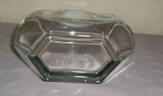 Made in Italy Art Deco Glass Decanter With Stopper  