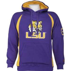  LSU Tigers Class Act Big Logo Hooded Sweatshirt: Sports 