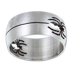 Stainless Steel Cut out Spider Ring  Overstock