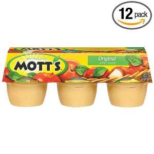 Motts Sauce Apple Original (4 Ounce Cups), 6 Count Packages (Pack of 
